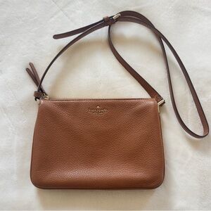 Kate Spade ♠️ Tan Crossbody Bag.